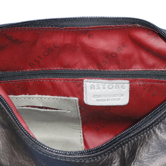 Astore Italian Leather Hobo/Shoulder Bag- Geometric Multicolor - Picture 2 of 2